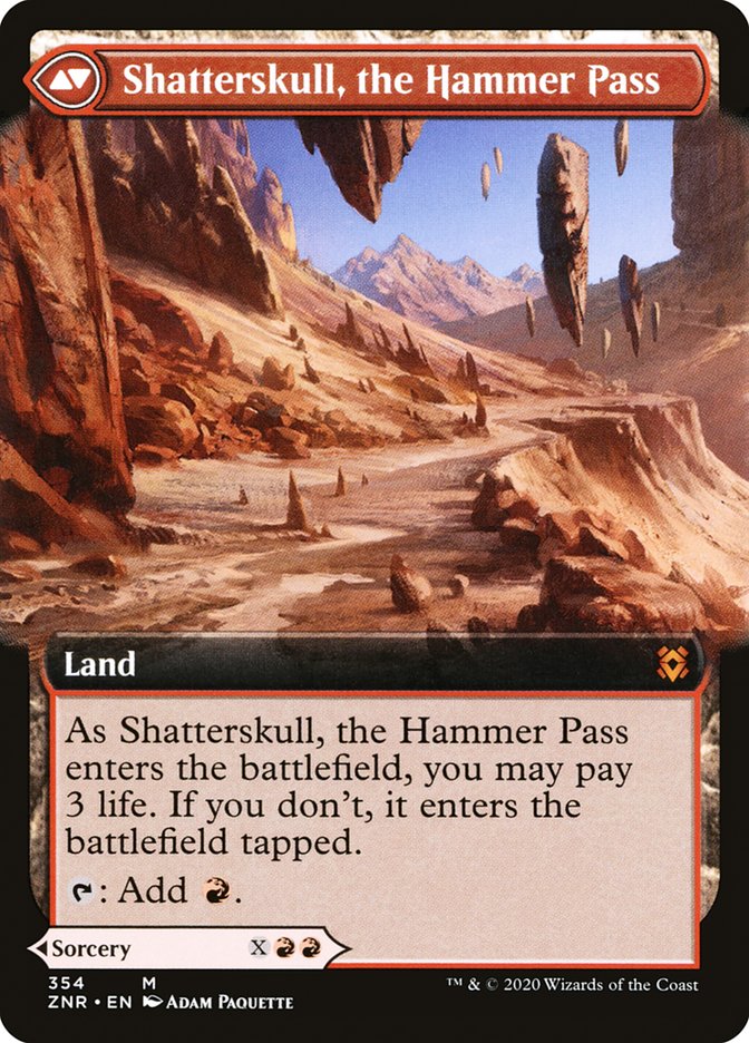 Shatterskull Smashing // Shatterskull, the Hammer Pass (Extended Art) [Zendikar Rising] | Gear Gaming Fayetteville