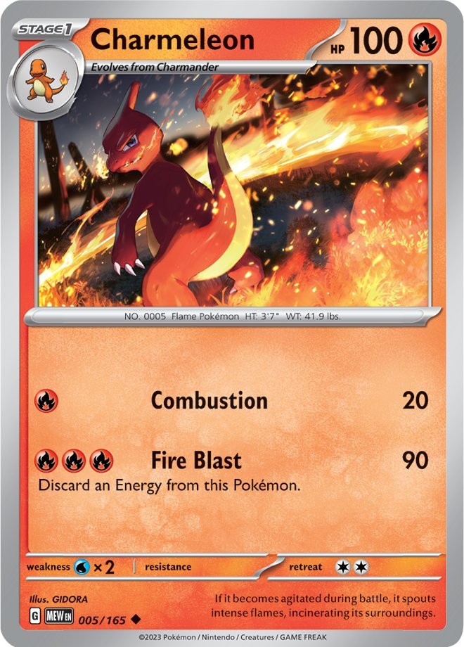 Charmeleon (005/165) [Scarlet & Violet: 151] | Gear Gaming Fayetteville