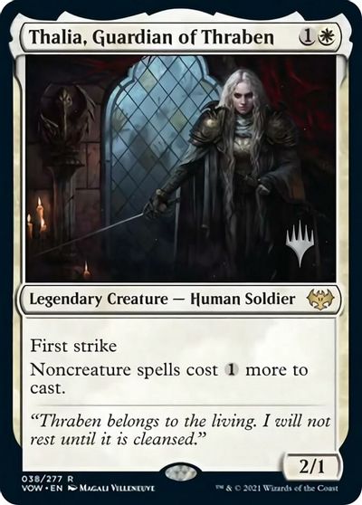 Thalia, Guardian of Thraben (Promo Pack) [Innistrad: Crimson Vow Promos] | Gear Gaming Fayetteville