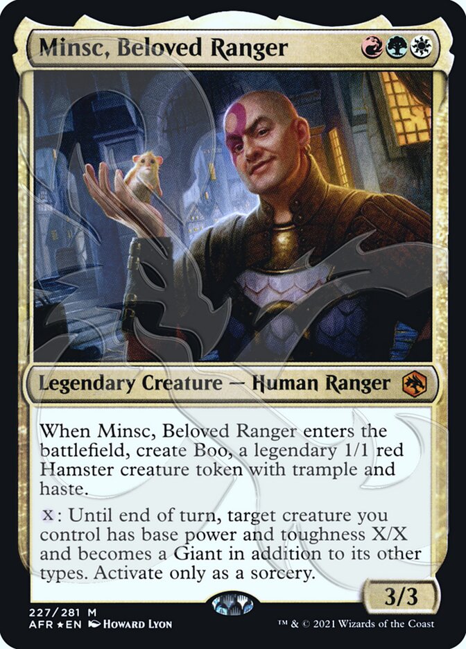 Minsc, Beloved Ranger (Ampersand Promo) [Dungeons & Dragons: Adventures in the Forgotten Realms Promos] | Gear Gaming Fayetteville