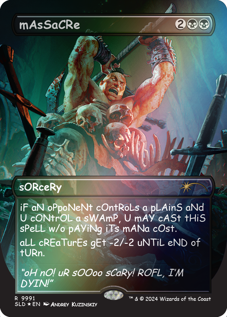 mAsSaCRe (Rainbow Foil) [Secret Lair Drop Series] | Gear Gaming Fayetteville