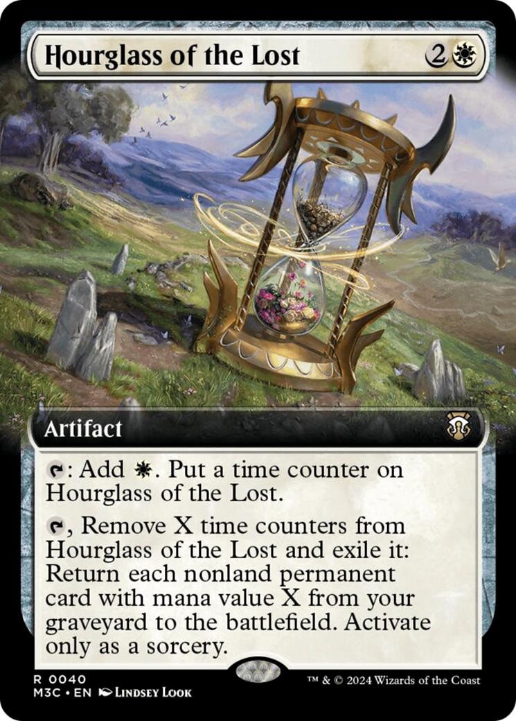 Hourglass of the Lost (Extended Art) [Modern Horizons 3 Commander] | Gear Gaming Fayetteville