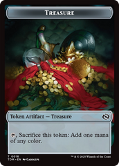 Zombie Druid // Treasure Double-Sided Token [Tarkir: Dragonstorm Tokens] | Gear Gaming Fayetteville