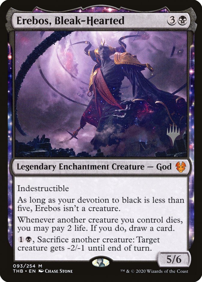 Erebos, Bleak-Hearted (Promo Pack) [Theros Beyond Death Promos] | Gear Gaming Fayetteville