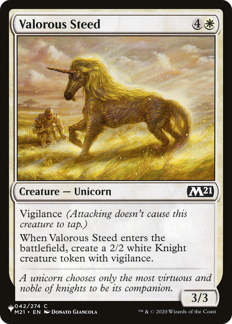 Valorous Steed [The List Reprints] | Gear Gaming Fayetteville