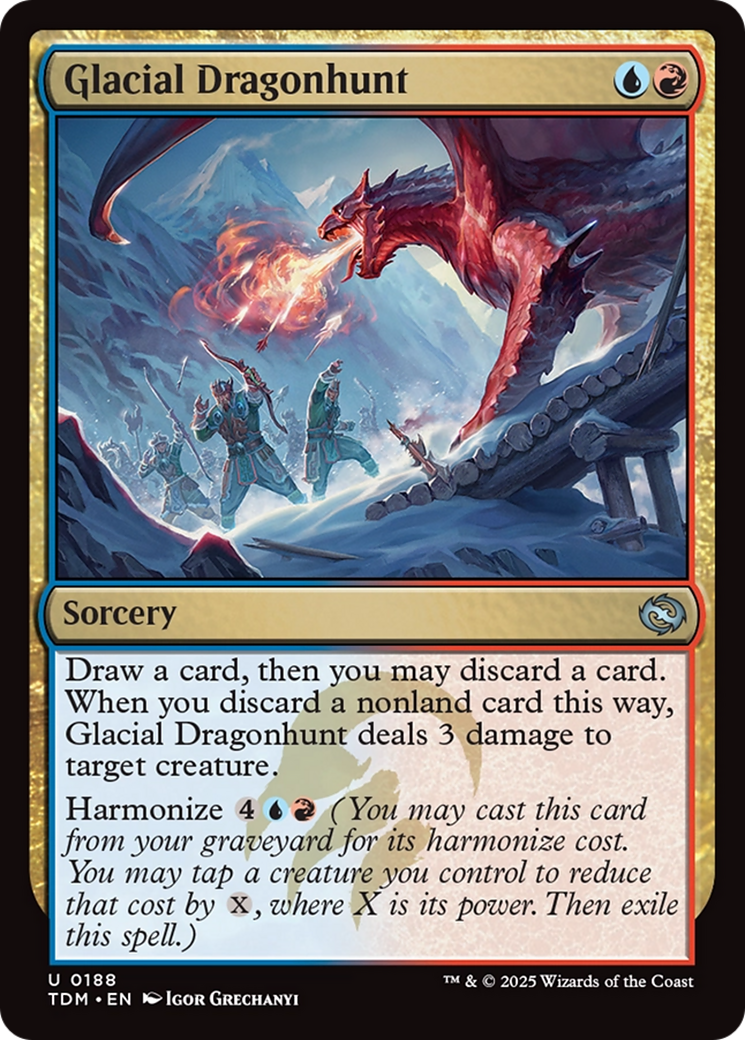 Glacial Dragonhunt [Tarkir: Dragonstorm] | Gear Gaming Fayetteville