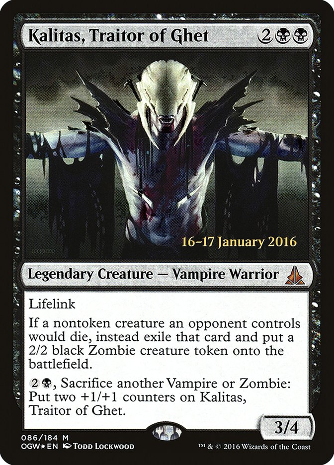 Kalitas, Traitor of Ghet [Oath of the Gatewatch Prerelease Promos] | Gear Gaming Fayetteville