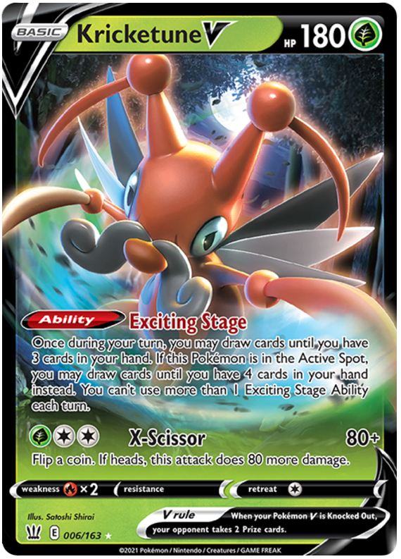 Kricketune V (006/163) [Sword & Shield: Battle Styles] | Gear Gaming Fayetteville
