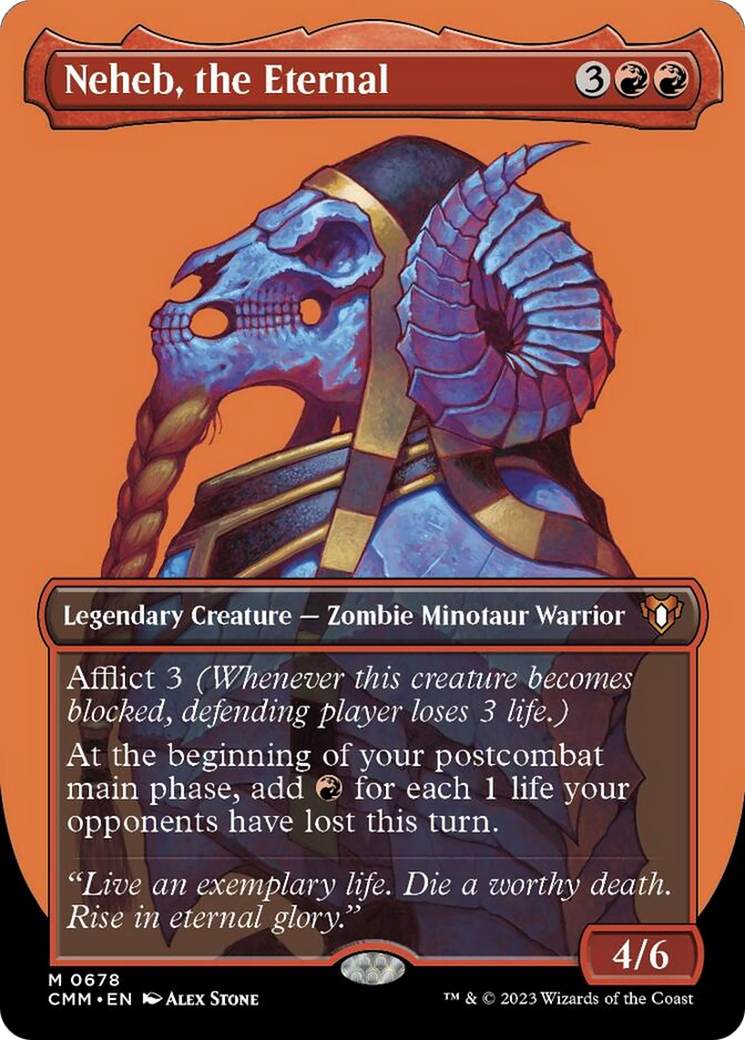 Neheb, the Eternal (Borderless Profile) [Commander Masters] | Gear Gaming Fayetteville