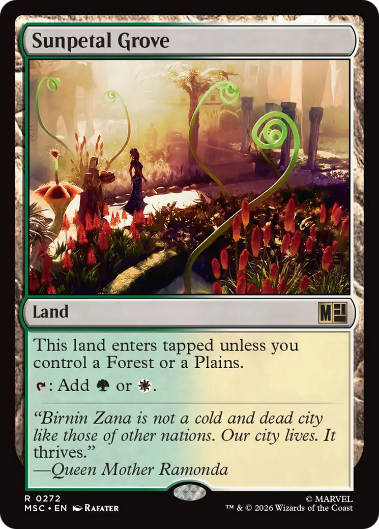Sunpetal Grove (Surge Foil) [Marvel Super Heroes Commander] | Gear Gaming Fayetteville