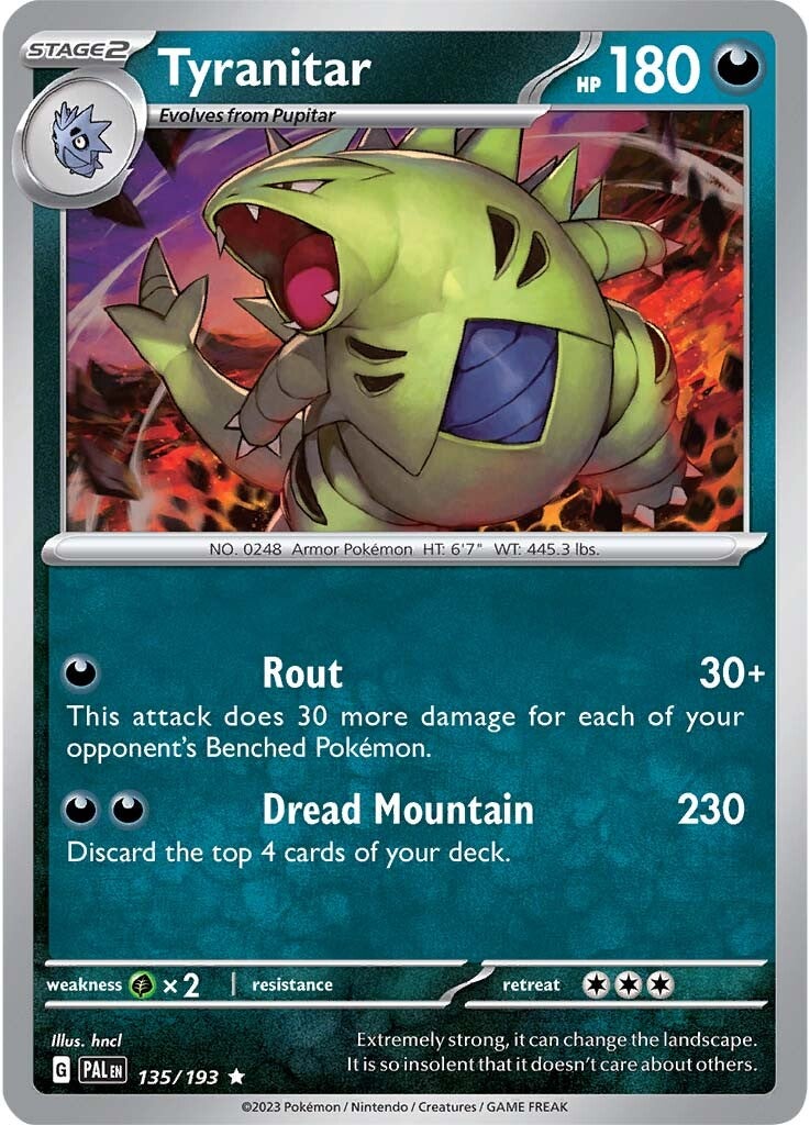 Tyranitar (135/193) [Scarlet & Violet: Paldea Evolved] | Gear Gaming Fayetteville