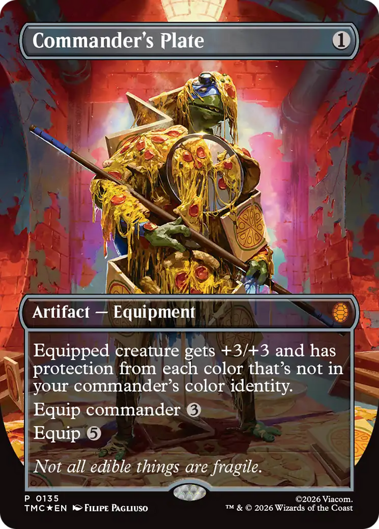 Commander's Plate (Borderless) [Teenage Mutant Ninja Turtles Commander] | Gear Gaming Fayetteville