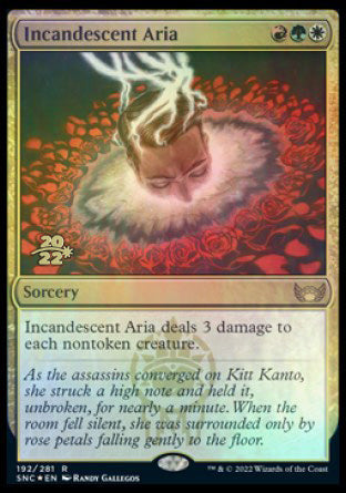 Incandescent Aria [Streets of New Capenna Prerelease Promos] | Gear Gaming Fayetteville