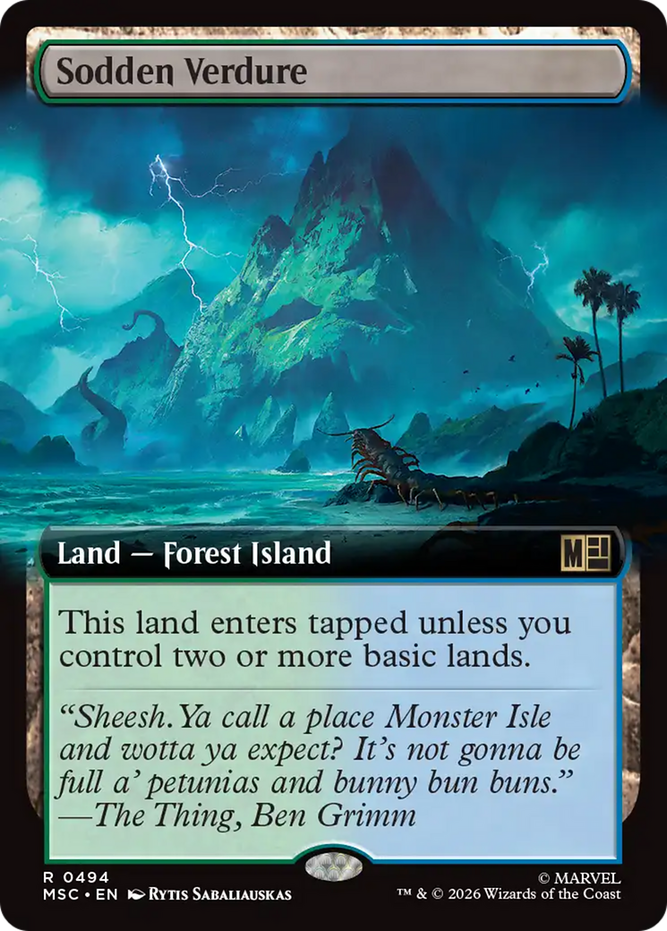 Sodden Verdure (Extended Art) [Marvel Super Heroes Commander] | Gear Gaming Fayetteville