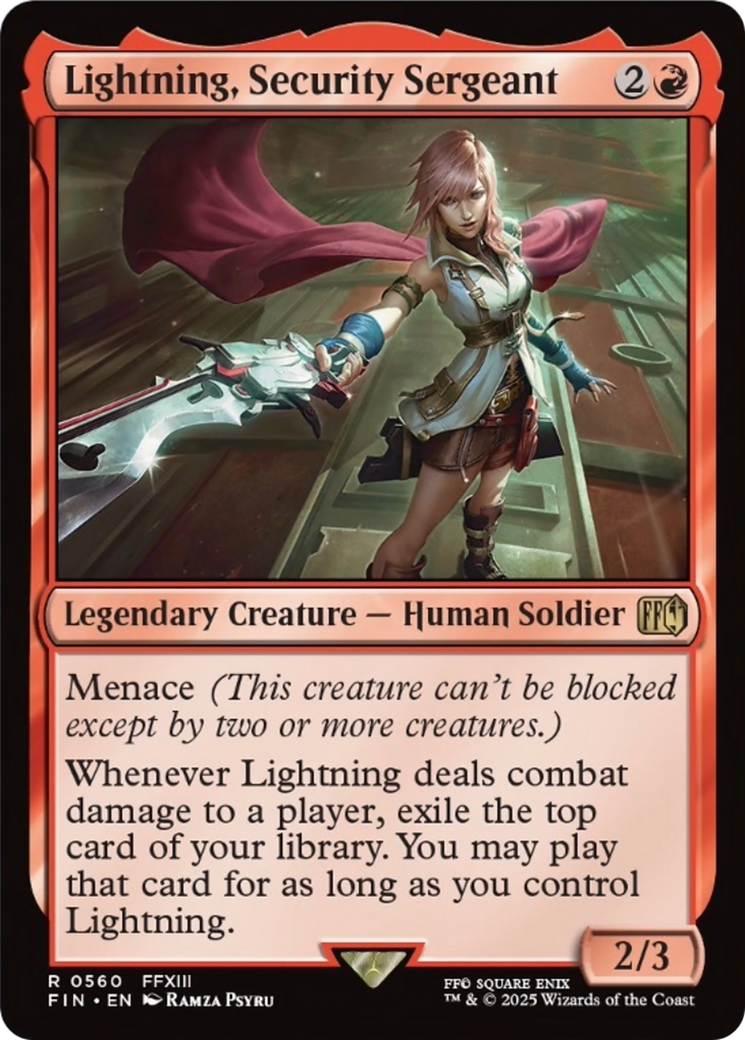 Lightning, Security Sergeant [FINAL FANTASY] | Gear Gaming Fayetteville