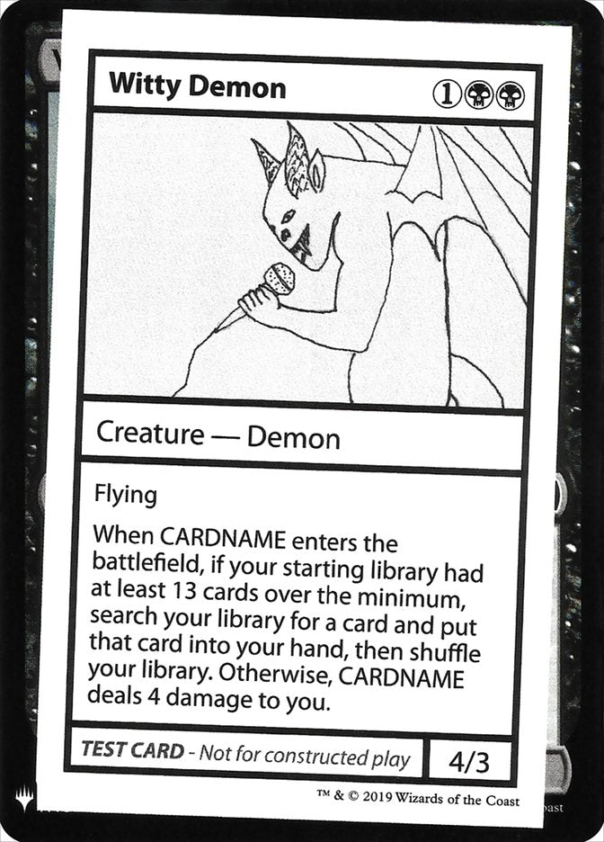 Witty Demon [Mystery Booster Playtest Cards] | Gear Gaming Fayetteville