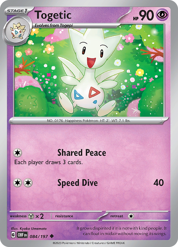 Togetic (084/197) [Scarlet & Violet: Obsidian Flames] | Gear Gaming Fayetteville