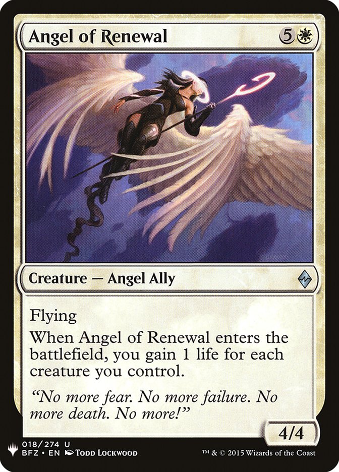 Angel of Renewal [Mystery Booster] | Gear Gaming Fayetteville