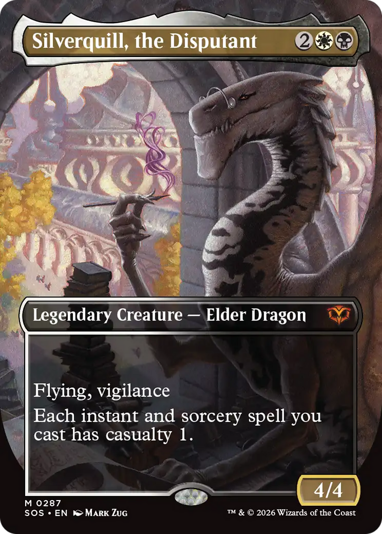 Silverquill, the Disputant (Borderless) [Secrets of Strixhaven] | Gear Gaming Fayetteville