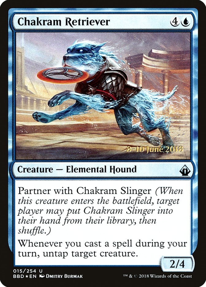 Chakram Retriever (Prerelease) [Battlebond Prerelease Promos] | Gear Gaming Fayetteville