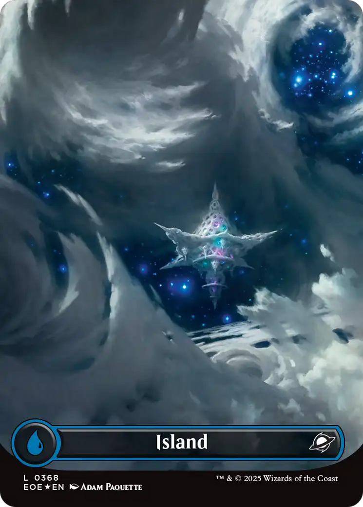 Island (0368) (Borderless) (Galaxy Foil) [Edge of Eternities] | Gear Gaming Fayetteville