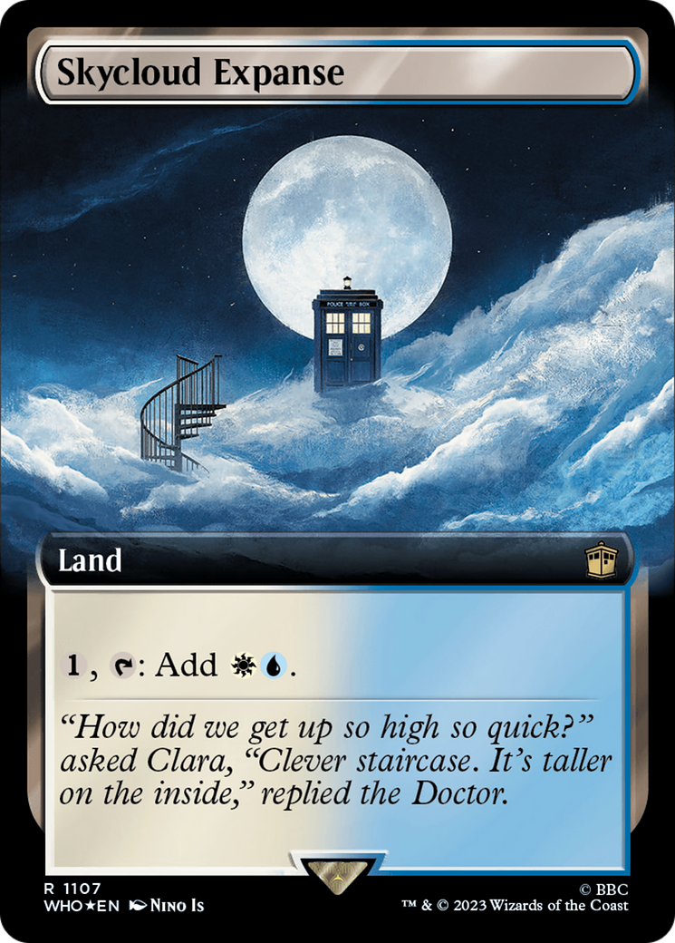 Skycloud Expanse (Extended Art) (Surge Foil) [Doctor Who] | Gear Gaming Fayetteville