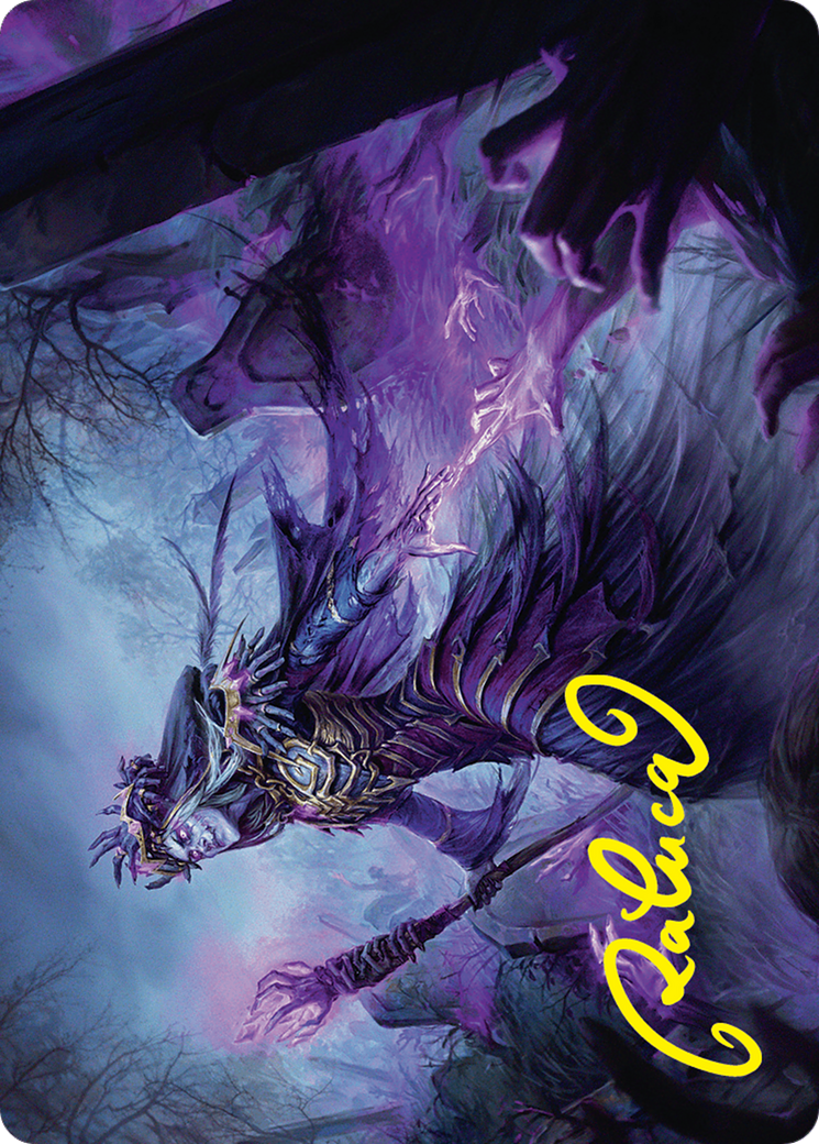 Zul Ashur, Lich Lord Art Card (10/54) (Gold-Stamped Signature) [Foundations Art Series] | Gear Gaming Fayetteville