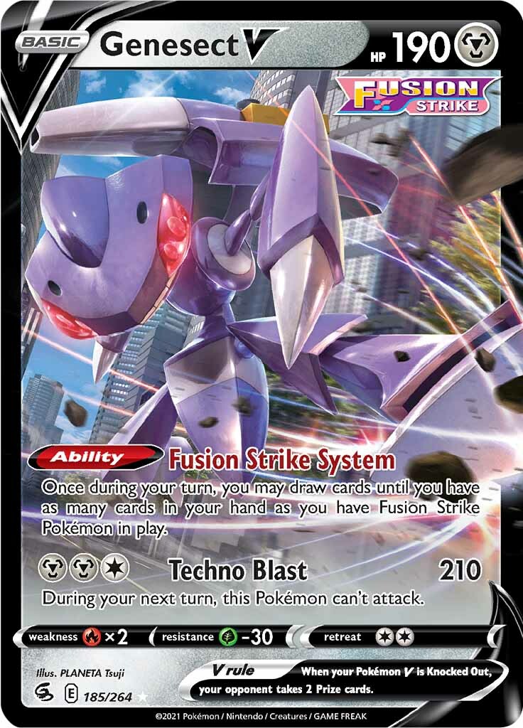 Genesect V (185/264) [Sword & Shield: Fusion Strike] | Gear Gaming Fayetteville