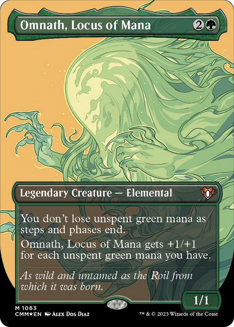 Omnath, Locus of Mana (Borderless Textured Foil Frame Break) [Commander Masters] | Gear Gaming Fayetteville