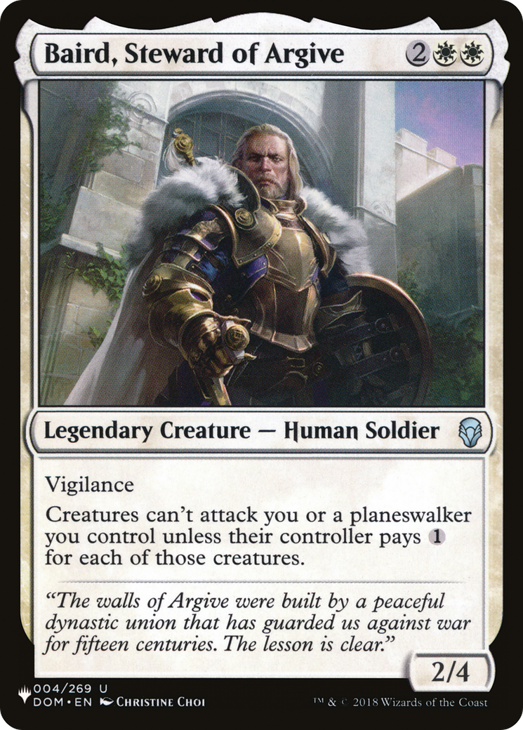 Baird, Steward of Argive [The List] | Gear Gaming Fayetteville