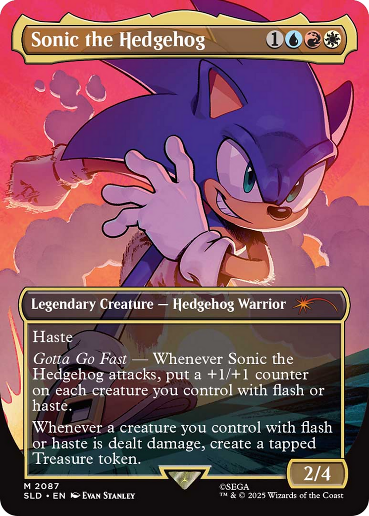 Sonic the Hedgehog (Rainbow Foil) [Secret Lair Drop Series] | Gear Gaming Fayetteville