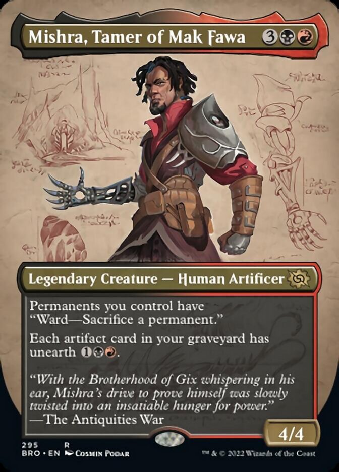 Mishra, Tamer of Mak Fawa (Borderless Alternate Art) [The Brothers' War] | Gear Gaming Fayetteville