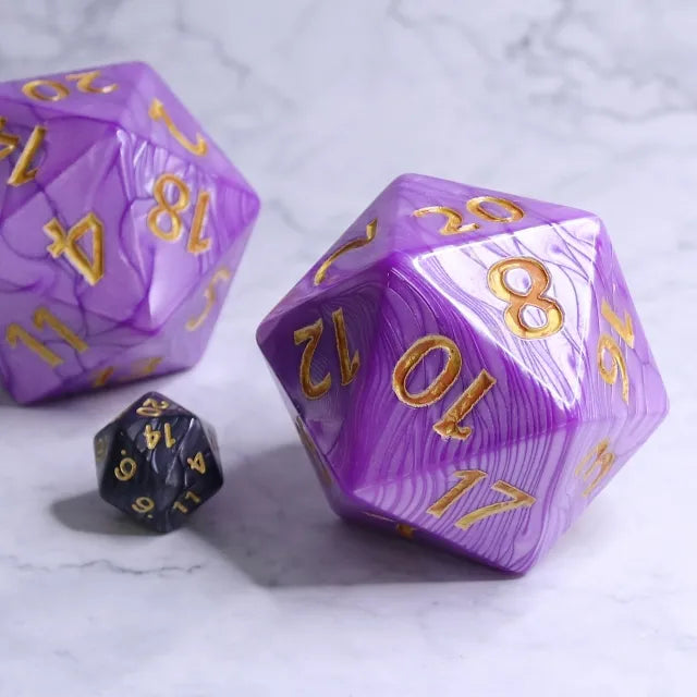 55mm Titan Purple Pearl D20 | Gear Gaming Fayetteville