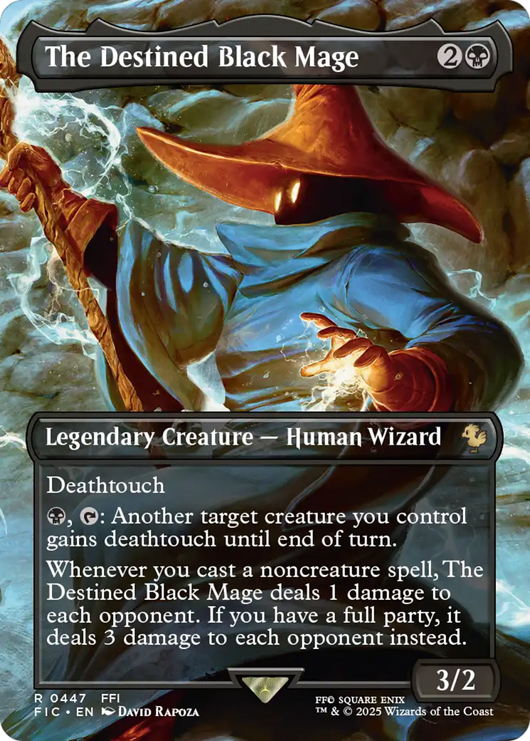 The Destined Black Mage (Borderless) [FINAL FANTASY Commander] | Gear Gaming Fayetteville