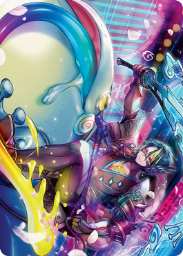 Tatsunari, Toad Rider Art Card [Kamigawa: Neon Dynasty Art Series] | Gear Gaming Fayetteville