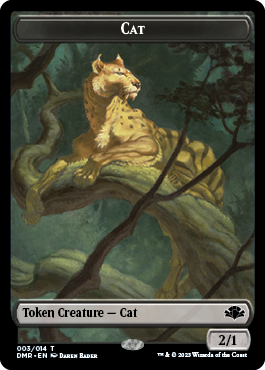 Zombie // Cat (003) Double-Sided Token [Dominaria Remastered Tokens] | Gear Gaming Fayetteville