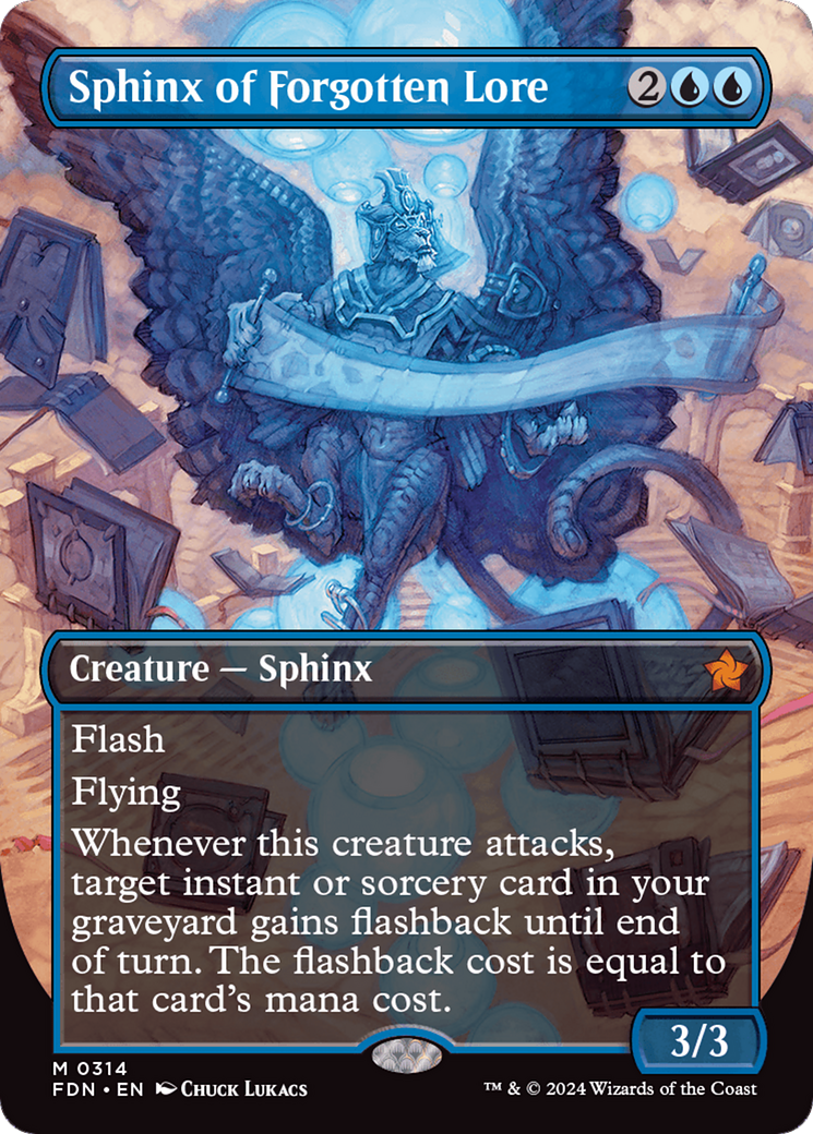 Sphinx of Forgotten Lore (Borderless) [Foundations] | Gear Gaming Fayetteville