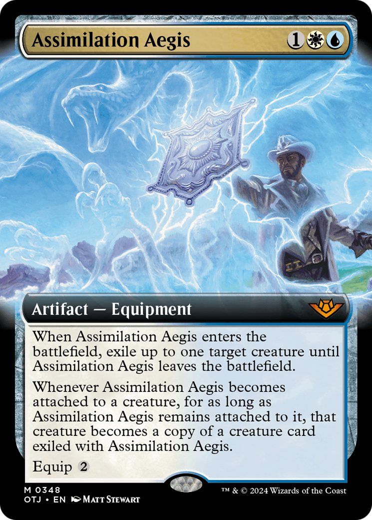 Assimilation Aegis (Extended Art) [Outlaws of Thunder Junction] | Gear Gaming Fayetteville