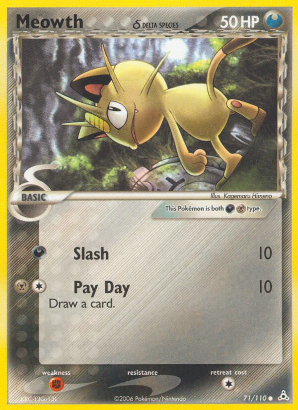 Meowth (71/110) (Delta Species) [EX: Holon Phantoms] | Gear Gaming Fayetteville