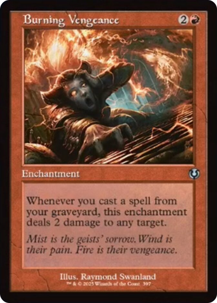 Burning Vengeance (Retro Frame) [Innistrad Remastered] | Gear Gaming Fayetteville