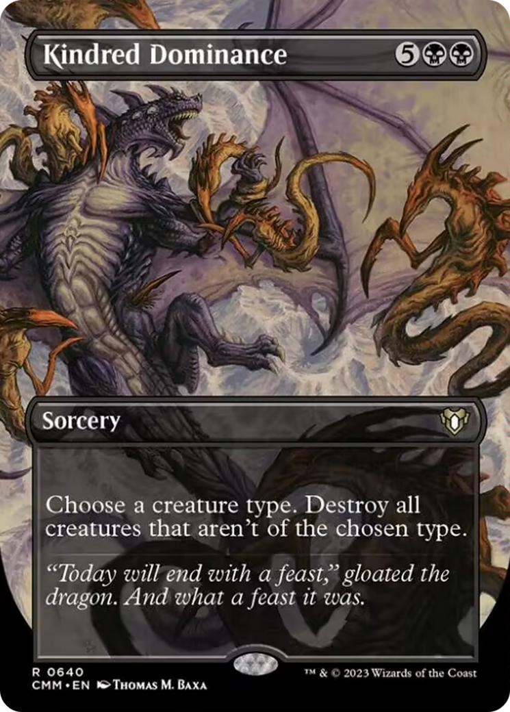 Kindred Dominance (Borderless Alternate Art) [Commander Masters] | Gear Gaming Fayetteville
