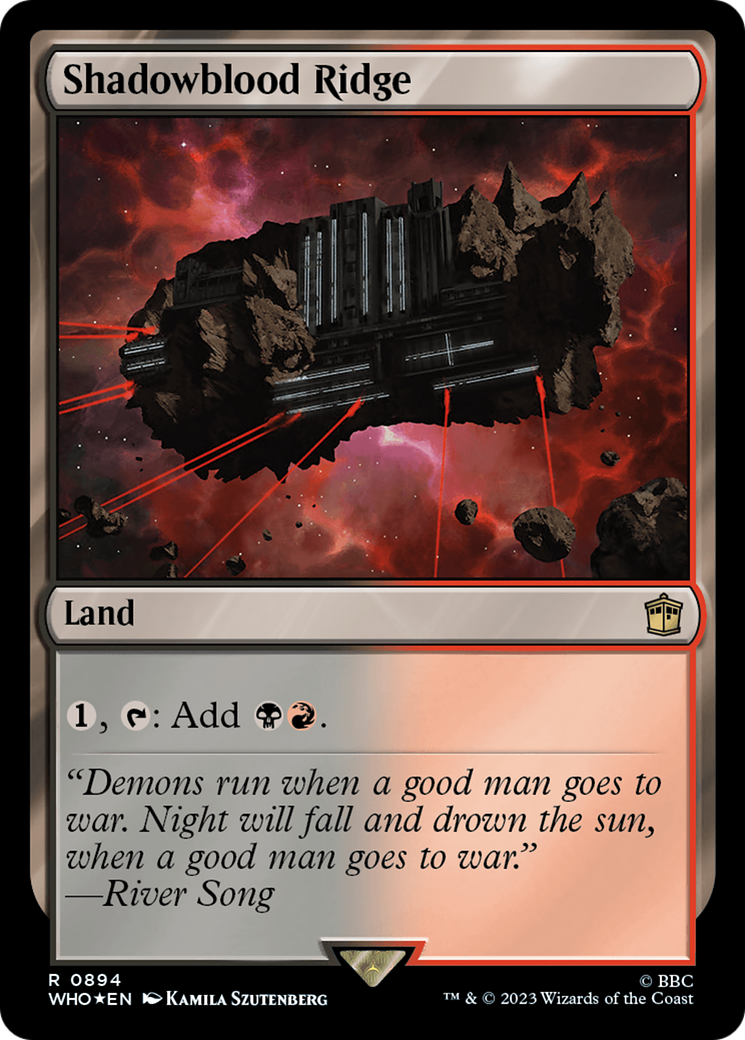 Shadowblood Ridge (Surge Foil) [Doctor Who] | Gear Gaming Fayetteville
