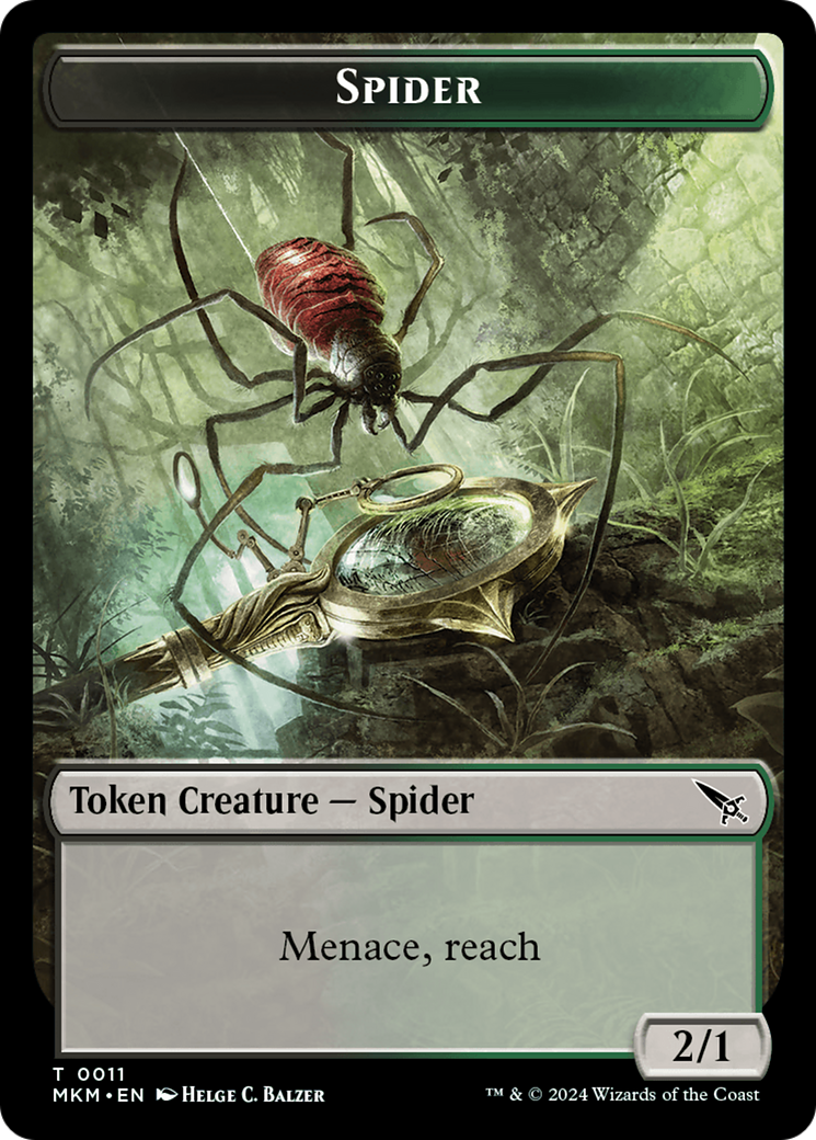 Spider Token [Murders at Karlov Manor Tokens] | Gear Gaming Fayetteville