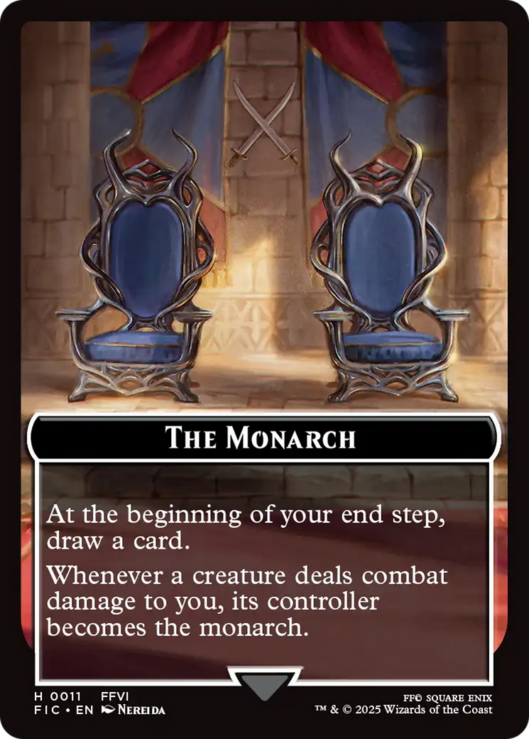 The Blackjack // The Monarch Double-Sided Token (Surge Foil) [FINAL FANTASY Commander Tokens] | Gear Gaming Fayetteville