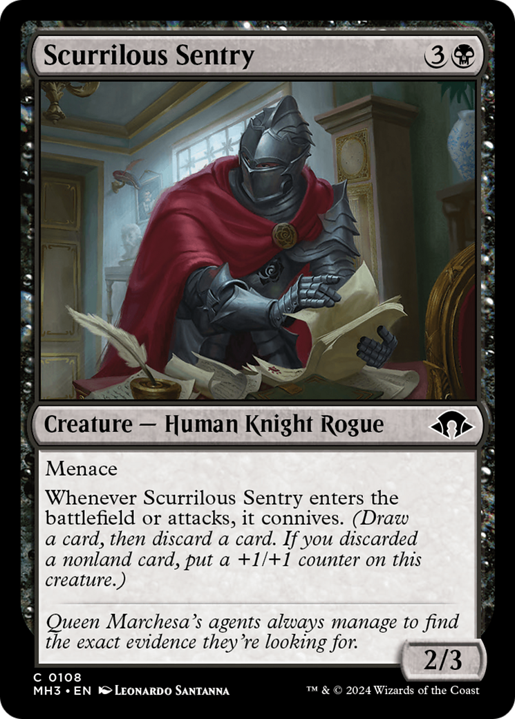 Scurrilous Sentry [Modern Horizons 3] | Gear Gaming Fayetteville