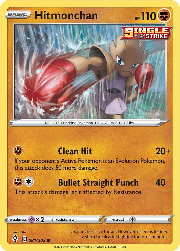 Hitmonchan (081/203) [Sword & Shield: Evolving Skies] | Gear Gaming Fayetteville