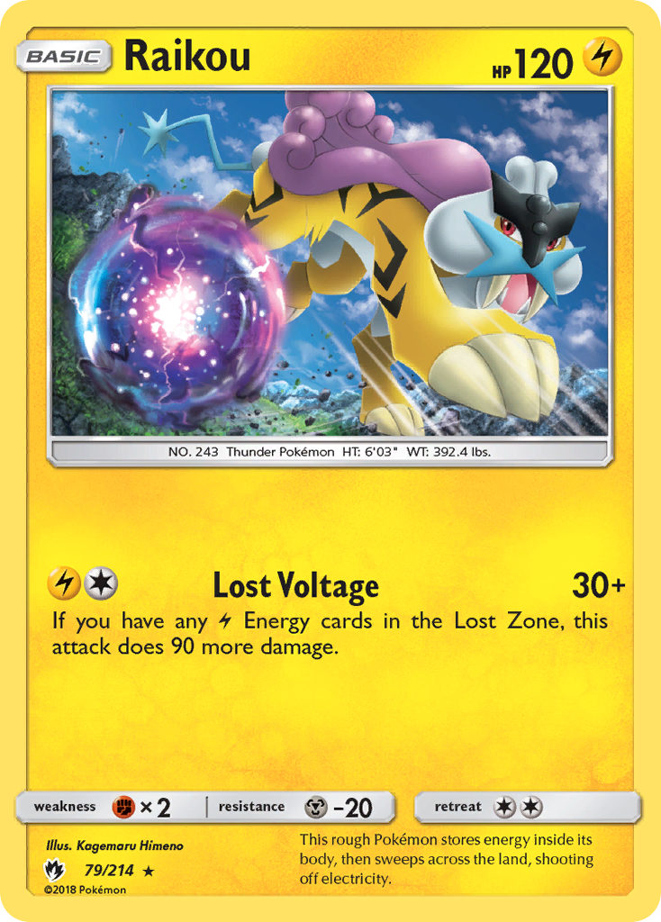 Raikou (79/214) [Sun & Moon: Lost Thunder] | Gear Gaming Fayetteville