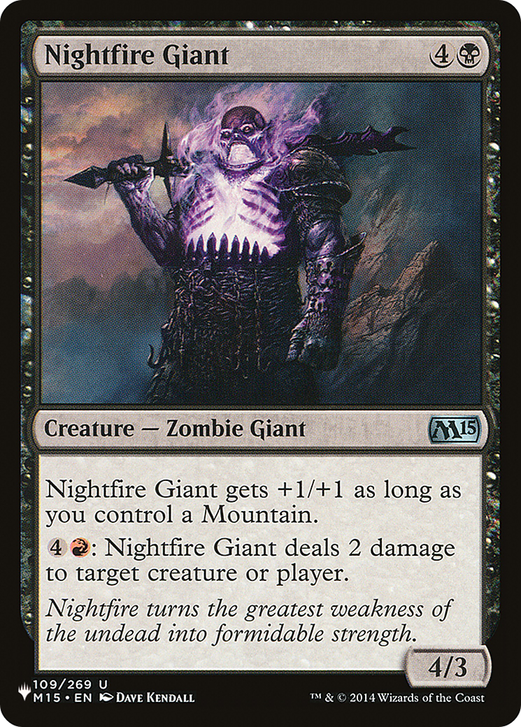 Nightfire Giant [The List Reprints] | Gear Gaming Fayetteville