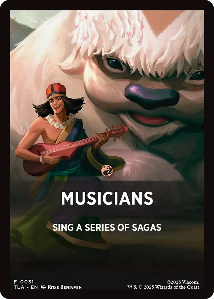 Musicians Theme Card [Avatar: The Last Airbender Tokens] | Gear Gaming Fayetteville