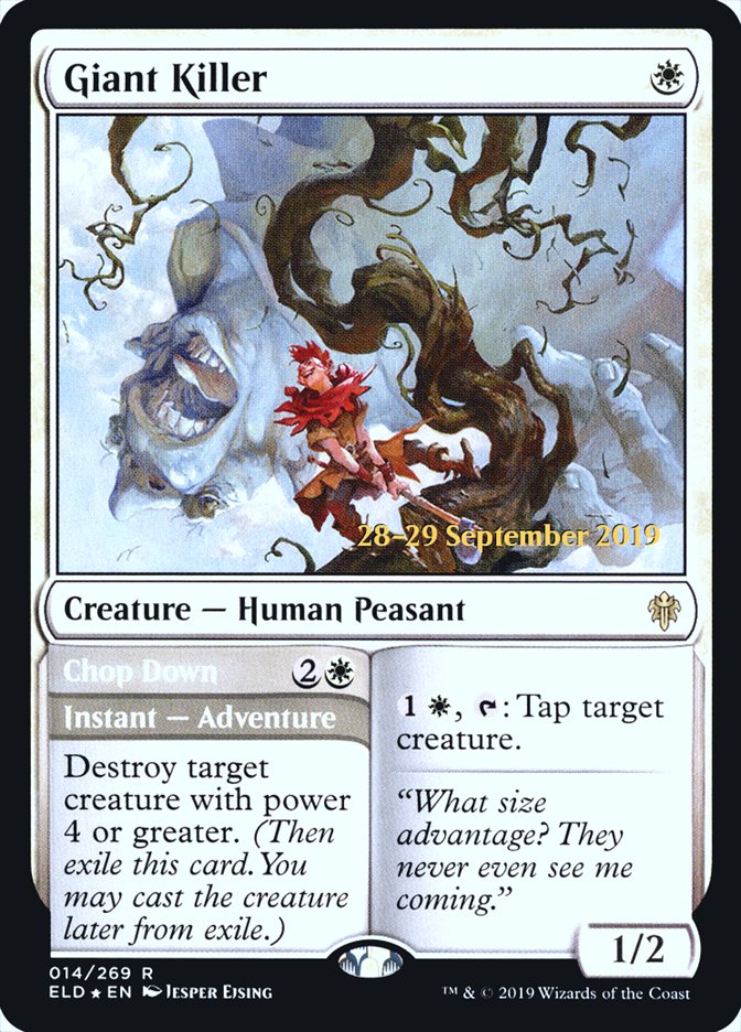 Giant Killer // Chop Down [Throne of Eldraine Prerelease Promos] | Gear Gaming Fayetteville